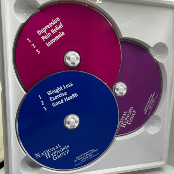 National Hypnosis Group Complete Disc Set 6 Pack Self Help Stress Weight Loss - Picture 4 of 7